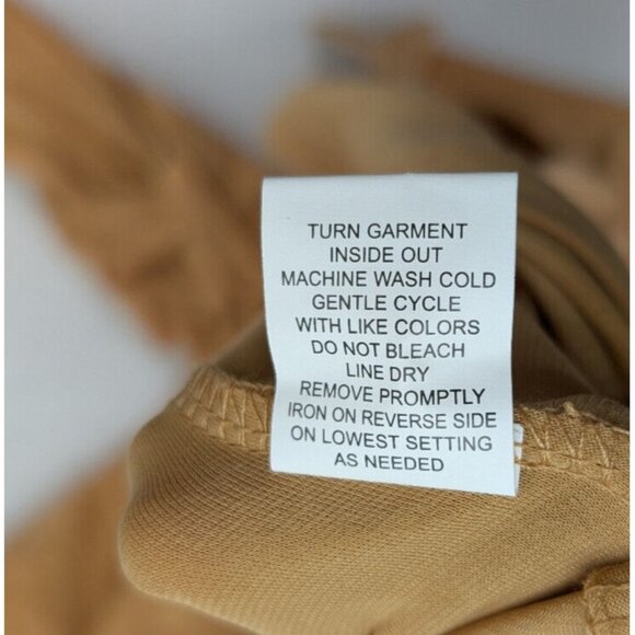 NY Collection Woen's Top Size 2X Gold 3/4 Sleeve Stretch Knit Button-Up - Picture 11 of 13